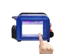 Handheld Inkjet Printer, Handheld Printer Portable Small Coding Machine Higher Precision Logo Quick-drying Inkjet Printer Can Connect To Cell Phone,for Date Barcode Batch Number Logo QR Code(Cp12 gre