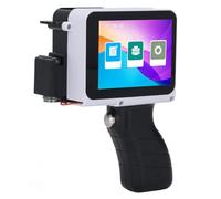 Handheld Inkjet Printer, Handheld Printer with 2-12.7mm Print Height for Batch Number Date Logo QR Code Barcode Picture Printing on Metal Wood Glass Cloth Carton Plastic