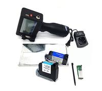 Handheld Inkjet Printer, Inkjet Printer 12.7mm Fast Drying 4.3 Inch Touch Screen QR Code/Label Printer Inkjet USB Handheld Inkjet Printer ,for Date Barcode Batch Number Logo QR Code(1 printer 2 Ink)