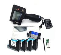 Handheld Inkjet Printer, Inkjet Printer 12.7mm Fast Drying 4.3 Inch Touch Screen QR Code/Label Printer Inkjet USB Handheld Inkjet Printer ,for Date Barcode Batch Number Logo QR Code(1 printer 5 Ink)