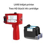 Handheld Inkjet Printer, Mini Portable Printer, 2D Barcode Handheld Printer, Pattern Label Packaging Coder, Inkjet Color Fade Resistant Printer for Label/Production Date/Barcode/QR Code(Printer-2 HD i