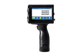 Handheld Inkjet Printer, Printer Small Fully Automatic Handheld, Label Label Packaging Bag QR Code Barcode Portable Inkjet Printer Printer for Label/Production Date/Barcode/QR Code(12.7mm red)