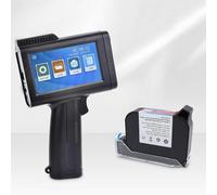 Handheld Inkjet Printer, Printing Height 0.08~0.5 Inch Portable Handheld Printer with High adhesion Ink Cartridge Inkjet Coder for Expire Date QR Code Barcode Batch Number Variable Text(12.7)