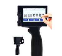 Handheld Inkjet Printer, Quick Drying Portable Handheld Inkjet Printer with LED for Barcode Label,Date(White)