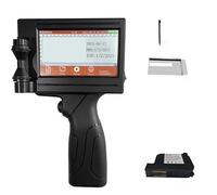 Handheld Inkjet Printer, Smart Handheld Inkjet Printer, 12.7mm Bar Lot Code Numbering Logo Label Portable Inkjet Printer Printer for Label/Production Date/Barcode/QR Code(Printer have one ink)