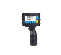 Handheld Inkjet Printer, Smart Handheld Inkjet Printer Small Printer Packaging Bag QR Code Barcode Identification Printer Portable Inkjet Printer Printer for Label/Production Date/Barcode/QR Code(Blue