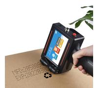 Handheld Inkjet Printer with 4.3 Inch Touch Screen, Supports Importable Fonts for Barcode, Label, Logo, QR Code, Date, Batch Number Printing