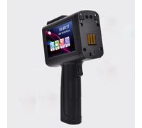 Handheld Inkjet Printer with High adhesion Ink Cartridge Portable Handheld Printer 4.3 Inch LED Touch Screen Handheld Inkjet Coding Machine for Date Barcode Batch Number Logo QR Code(12.7)