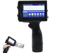 Handheld Inkjet Printer with High Adhesion Quick-Drying Ink, 28 Languages, for QR Code, Barcode, Batch Number, Date, and Label Printing
