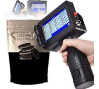 Handheld Inkjet Printer with Quick-Drying Ink Cartridge, Multi-Language Support, 4.3 Inch Touch Screen, Print Distance 2-5mm for Expiration Dates and Barcodes