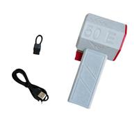 Handheld Jet Fan 700-800g High Thrust Violent Fan 50mm Brushless Motor Ducted Turbofan High Power Duct Fan Dust Blower Keyboard Cleaning Tool (White & red)
