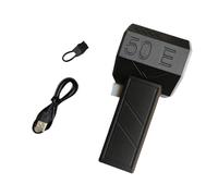 Handheld Jet Fan 700-800g High Thrust Violent Fan 50mm Brushless Motor Ducted Turbofan High Power Duct Fan Dust Blower Keyboard Cleaning Tool (Black & White)