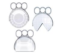 Handheld Kaleidoscope Camera Filter, 3 Pcs Glass Prism Lens, Multi Refraction, Variable Number Of Photographic Subjects, with Storage Bag, Photography Accessories