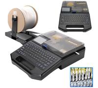 Handheld Label Printer Kit, Fast Printing 40Mm/S, Automatic Cutting, Includes Ribbons and Stickers, Compatible with Various Label Tape Types, Portable Design