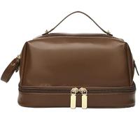 Handheld Layer Makeup Bag for Women Large Capacity Retro Cosmetics Storage Bag Portable Travel