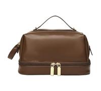 Handheld Layer Makeup Bag for Women Large Capacity Retro Cosmetics Storage Bag Portable Travel