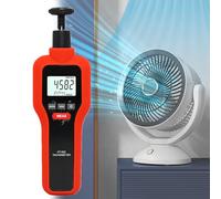 Handheld LCD Digital Tachometer, Non-Contact & Contact Speed Meter Rotation Tester, Range 1-19999rpm/1-99999rpm, 50-500mm Photoelectric Test Distance, 0.5s Sampling, RPM Meter, for Fan, Motor, Drum