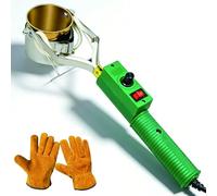 Handheld Lead Melting Pot 420W, Electric Tin Furnace with 150-450°C Adjustable Temperature, 1100g Metal Casting Crucible for DIY, Bullet Making, Fishing Weights & Solder Projects