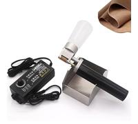 Handheld Leather Edge Coloring Machine, Leather Edges Treatment Painting Applicator with 50Ml Dye Bucket & 2 Brass Rollers, Electric Leathers Edge Oil Box for Bag Repair DIY