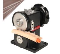 Handheld Leathercraft Cutting Machine, DIY Leather Trimming Machine with 0-4mm Adjustable Cutting Thickness, Leather Bag Tools with Hand Crank Design, for Handicraft Production