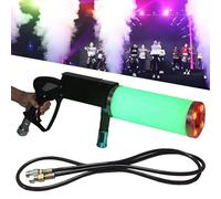 Handheld LED CO2 Fog Machine for DJ Disco Parties, Live Shows, Bars, and Weddings - Portable Smoke Gun with DJ Effects for Club Atmosphere