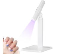 Handheld LED Light - UV LED Nail Lamps Adjustable Stand, Complete Nail Tool Kit, LCD Screen, Cuticle Dryer for Gel Polish Art Home Salon Appartment Dorm Travel Indoor Outdoor, Curing Lamp, White