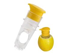 Handheld Lemon Squeezer, Hand-Held Orange Squeezer with Strainer, Portable Manual Juicer for Citrus Fruits, Limes, Pomegranates, Grapes, Lemon Squeezer