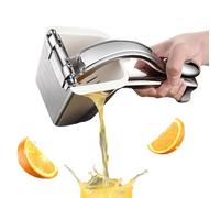 Handheld Lemon Squeezer | Stainless Steel Large Capacity Professional Lemonade Maker | Hand Press Lime Juice Squeezer,for Home Limes Oranges Fruits Pomegranates Grapes