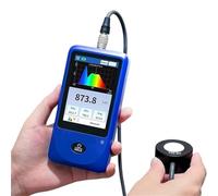 Handheld Light Spectrum Meter, Portable Illuminance Meter, Measures Lux/CCT/CRI/UV/PPFD/Spectral Curve, for Plant Growth Lighting Evaluation, LED Light Source Analysis