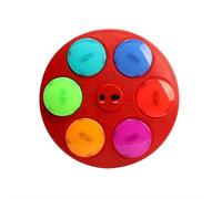 Handheld Light Up Electronic Memory Game With Interactive Sound & Flashing Light for Ages 3+ Kids Boosts Reaction & Coordination Skills, Parent-child Car Travel Road Trip Toys Birthday Gifts (Red)