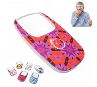 Handheld Lighted Magnifier for Reading, 5X HD Magnifying Glass with Light, Pocket Magnifying Glass with Light for Reading & Close Work, Reading Magn/ifying Glass for Low Vision Seniors, Random Color