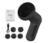 Handheld Lymphatic Massager,Tissue Massager with 5 Interchangeable Heads - Travel-Friendly Women Sculpting Relaxation Equipment for Gym, Home, Travel