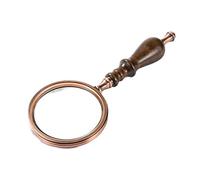 Handheld Magnifier 10x Magnifying Glass Wooden Detachable Handle Magnifying Mirror Optical Glass Lens Magnifying Lens for Home Learning Reading and Fault Finding
