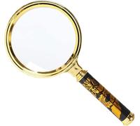 Handheld Magnifier 20x Magnifying Glass Detachable Handle Magnifying Mirror Optical Glass Lens Magnifying Lens for Home Learning Reading and Fault Finding Marriage