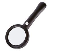 Handheld Magnifier 30x Magnifying Glass with LED Light 3 Dimming Modes Magnifying Mirror Charging Magnifying Lens for Home Learning Reading and Fault Finding Dark Green