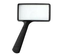 Handheld Magnifier 3X Rectangular Glass Magnifier Loupe Glass Lens for Jewelry UV Resin Nail Art Dryer LED
