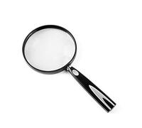 Handheld Magnifier Anti-Drop Frame Magnifying Glass ABS Handle Lens Magnifying Mirror Magnifying Lens for Home Learning Reading and Fault Finding