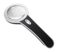Handheld Magnifier Dual LED Light Design Magnifying Glass High Light Transmission Lens Magnifying Mirror Magnifying Lens for Learning Reading Fault Finding