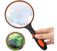 Handheld Magnifying Glass 10x High Clarity Reading Magnifier Shatterproof Magnifying Len Low Vision Aid for Reading Inspection Observation 3.54" Diameter