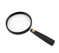 Handheld Magnifying Glass Magnifying Glass 5x 90 mm Hand Magnifier Reading Magnifier for Seniors Children Shatterproof Non-Slip for Hobby Watching Newspapers Reading Insects MINVOO (90 mm)