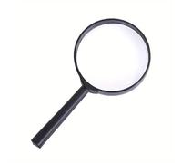 Handheld Magnifying Glass, Waterproof Portable Lens for Reading and Inspection, Black