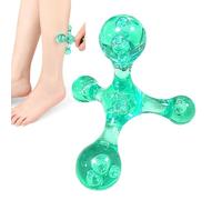 Handheld Massage Ball Tool - Four Corner Roller Design, Multi Point Pressure Application System, Lightweight Portable Body Relaxation Device, Strong Durable Material Build, Easy Grip Handling Structur