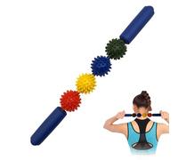 Handheld Massage Muscle Roller Massage Stick - Fascia and Cellulite Blaster Remover Massage Stick Roller with Spiky Balls - Relax Tight Muscles & Relieve Stress by Playlearn