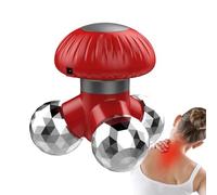 Handheld Massage - Mushroom Roller Tool | 10.2x10.6cm ABS PP Device with Vibration Function, DC4.5-5V Powered by USB Or AAA Batteries, Portable Relaxation Accessory