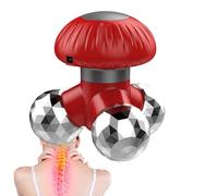 Handheld Massager - ABS PP 10.2x10.6 Cm | Muscle Màssager with Mushroom Design, Low Noise Vibration, Relaxation, Trigger Point Massager | Neck Shoulder Back Hand Foot Home Travel