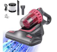 Handheld Mattress Vacuum Cleaner Cordless Deep Cleaning Bed Sofa Cleaner Machine with UV Lamp, 10Kpa Anti-Dust Mite Bed Vacuum Cleaner, Mattress Cleaner Machine with LED Screen & HEPA Filtration