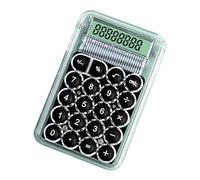 Handheld Mechanical Calculator 8 Digit Large LCD Display Desktop Big Buttons Easy to Press Student Data Statistics