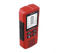 Handheld Metal Detector 6-in-1 Wall Stud Finder with HD LCD Display for Wood Metal AC Wire Detection on Drywall Floors Ceilings Safe DIY Home Improvement Tool(red)