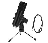 Handheld Microphone Desktop Mic with Tripod Stand Live Streaming Microphone for Gaming Podcasting Zoom Meetings Online Conferences 125dB Sound Pressure for Clear Voice with Windpro