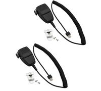 Handheld Microphone RJ45 8-pin Speaker Microphone Compatiable for Motorola CDM1250 CM200 CM300 GM300 CDM750 CDM1550 PM400 GM300 GM338 GM950 M1225 XPR2500 Radio HMN3596A PMMN4090（2 Pack ）